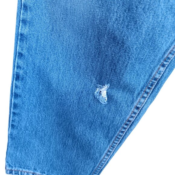 34x30 Women's Levis 560 Jeans Vintage Relaxed Fit Tapered Leg 1990's Mom Repairs - Picture 6 of 6
